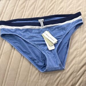 Tommy Bahama Blue and Navy Bikini Bottoms